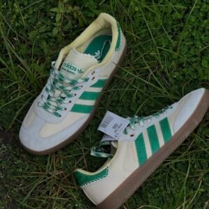 Adidas Originals Wb Samba  Cream White/Bold Green/Easy Yellow